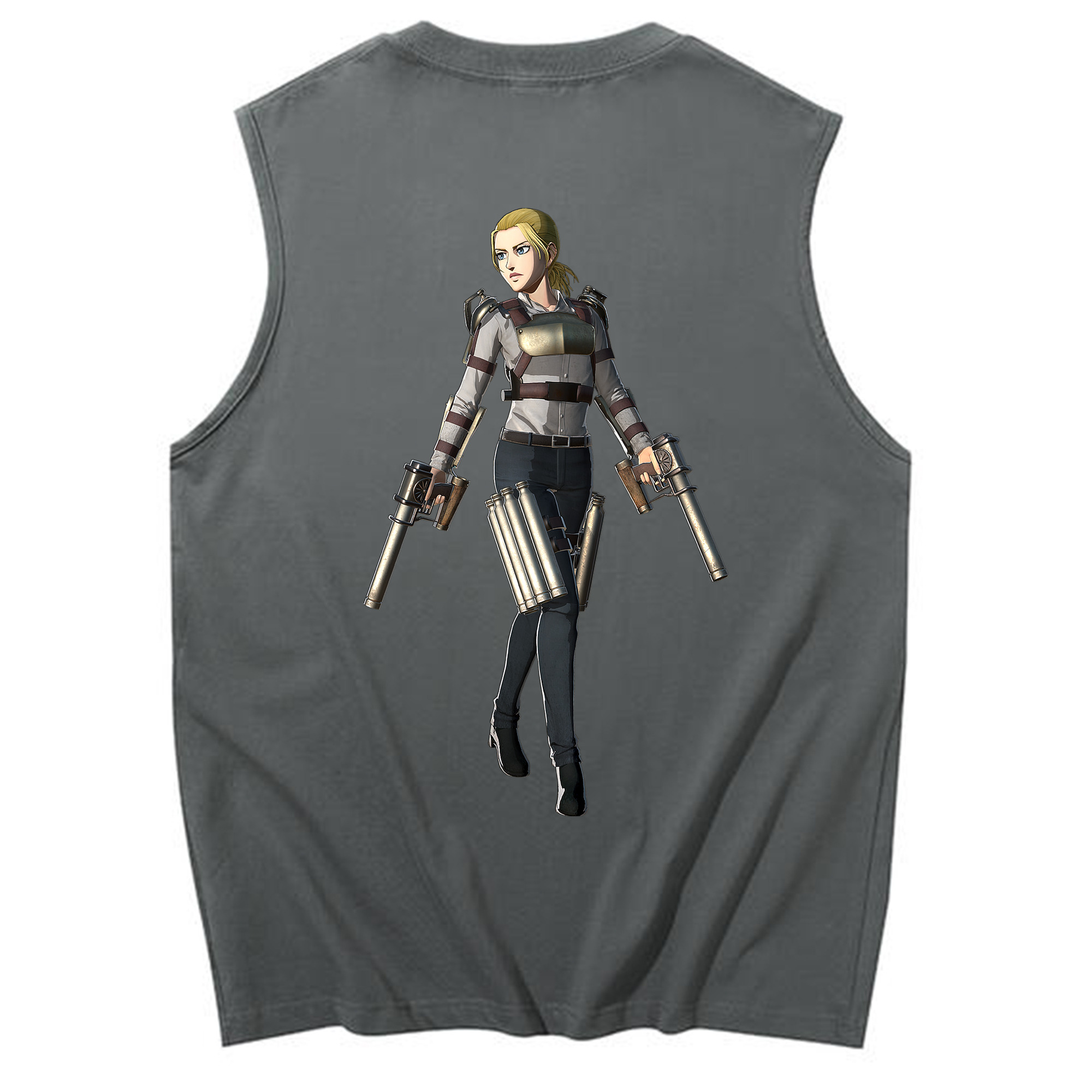 （画像用） 進撃の巨人 Attack on Titan コットン100％タンクトップ（背面プリント）